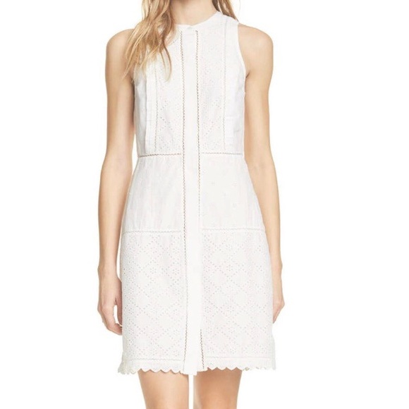 Joie Dresses & Skirts - Joie Zakari Eyelet Detail Sleeveless Dress Size 6